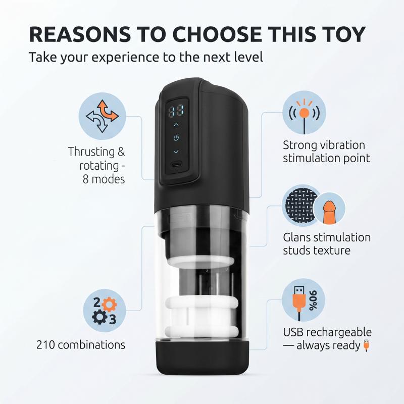 - CX10 Masturbateur Poussant et Rotatif 5