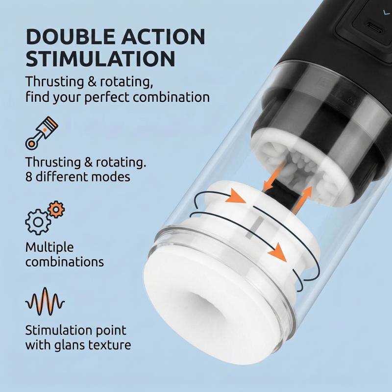 - CX10 Masturbateur Poussant et Rotatif 2