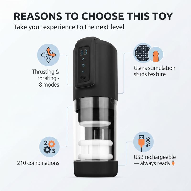 - CX10 Masturbateur Poussant et Rotatif 5