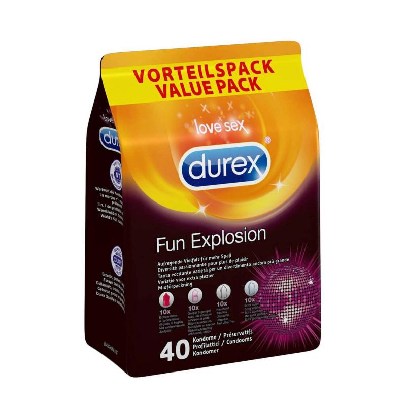 Caja económica Durex Fun Explosion - 40 unidades