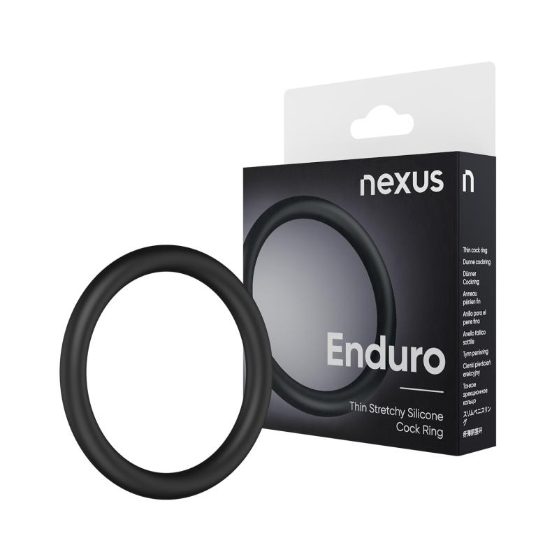 - Enduro Anneau pénien en silicone - Noir 4