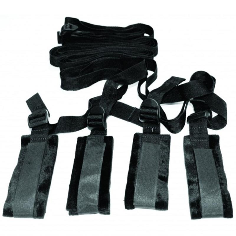 Sportsheets – S&M Bed Bondage Restraint Kit – Zwart