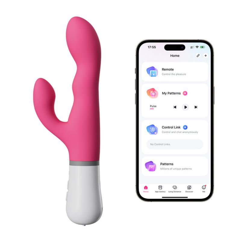 Lovense - Nora Vibrador G-Spot Con App - Rosa