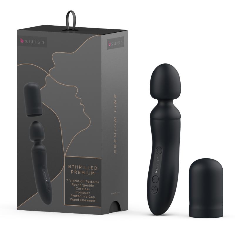 – BTHRILLED Premium Wand Vibrateur – Noir 2