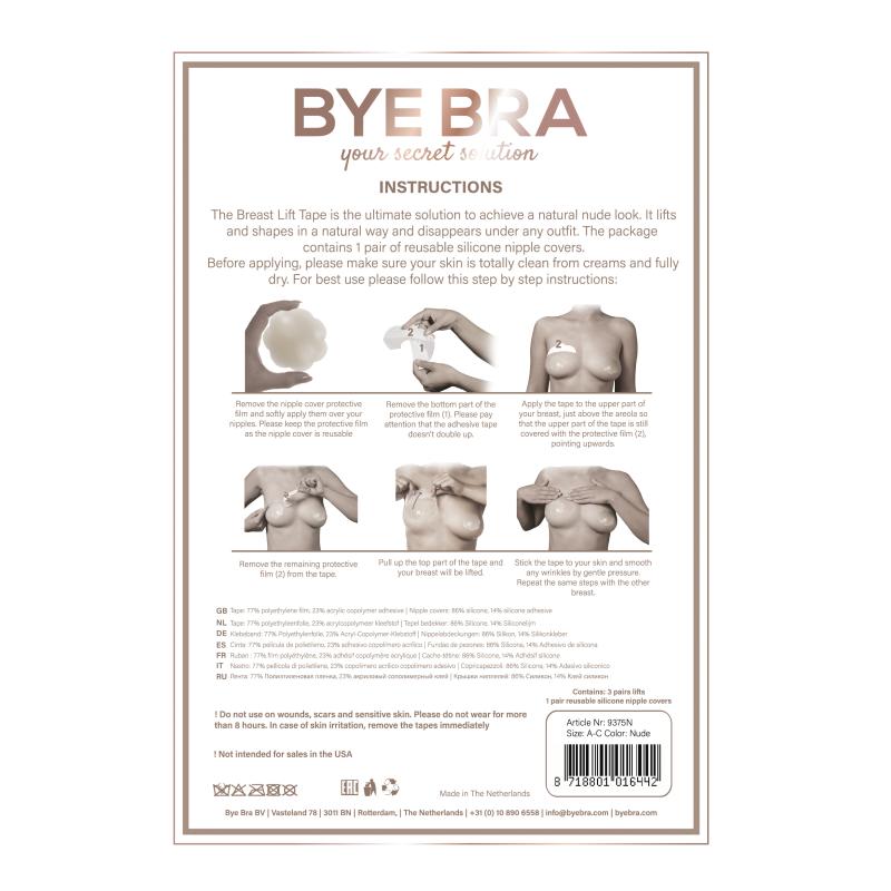 Thumbnail - Bye Bra - Hebende Silikon-Nippel-Sticker - 3 Paare