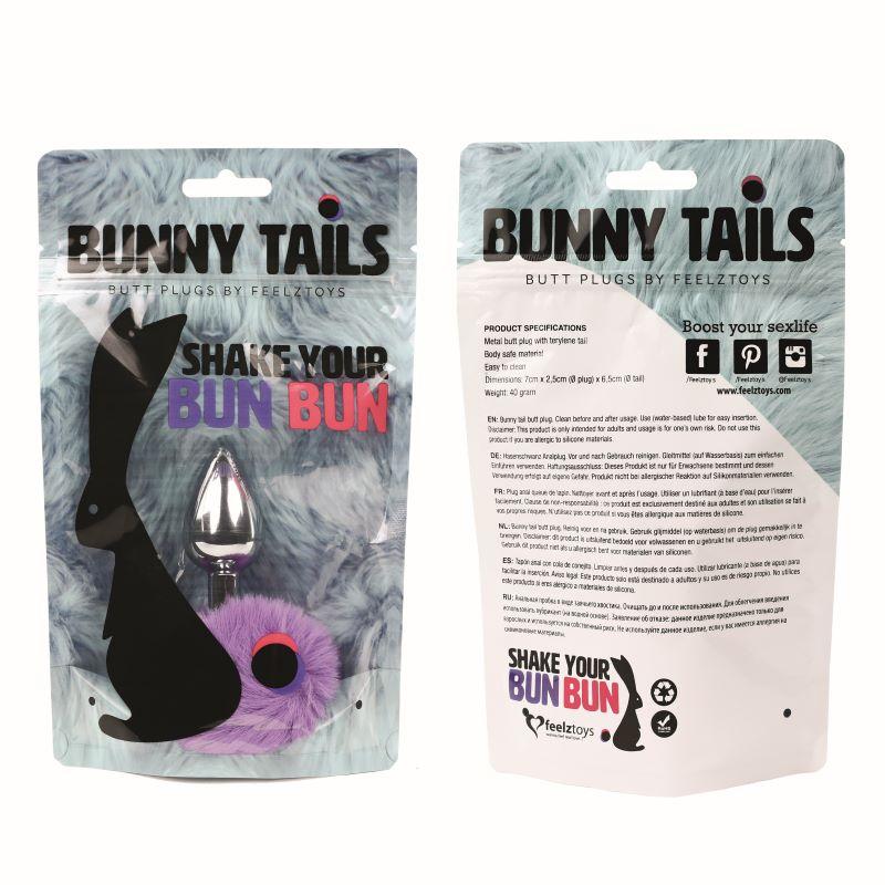 - Bunny Tails Butt Plug - Violet 4