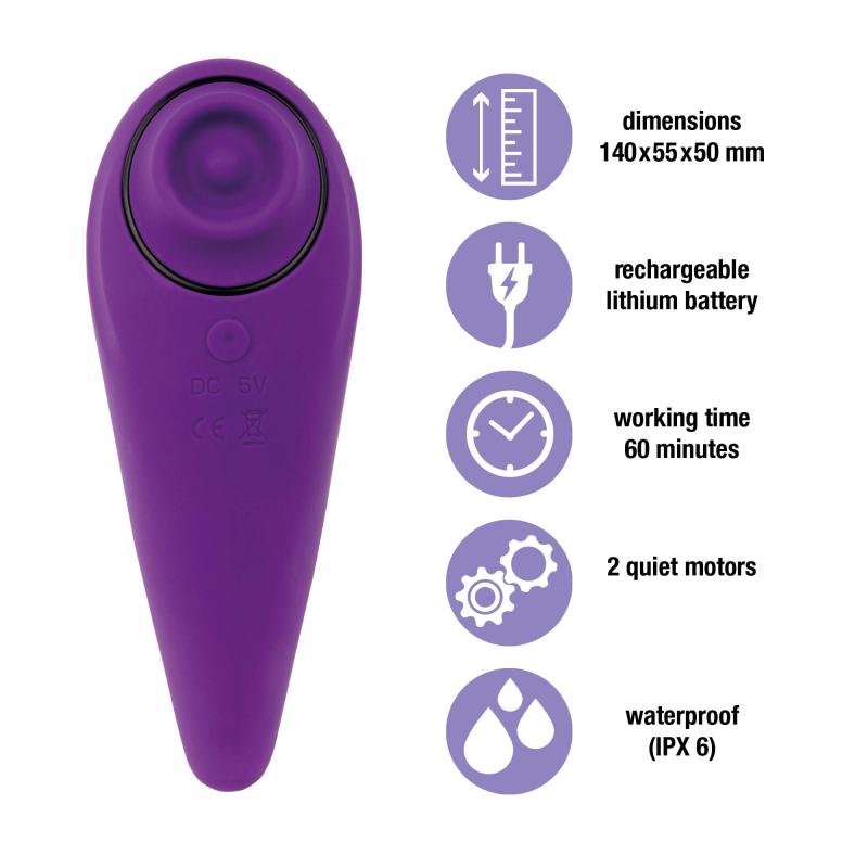 FemmeGasm Tapp 2 - Stimulateur clitoridien - Violet 2