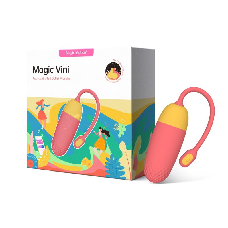 - Œuf vibrant connecté Vini - Corail/Jaune 8