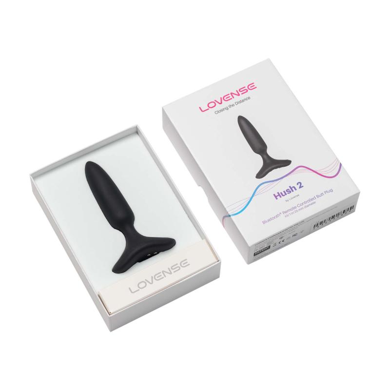 - Hush 2 Plug Anal Vibrant Avec Application - Noir 9