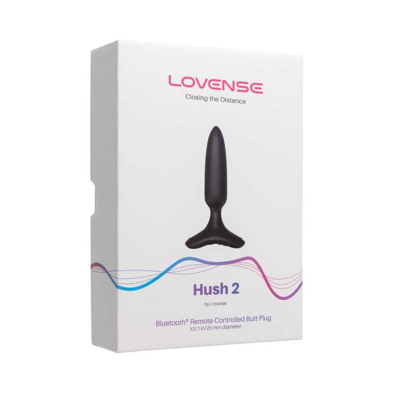 - Hush 2 Plug Anal Vibrant Avec Application - Noir 6