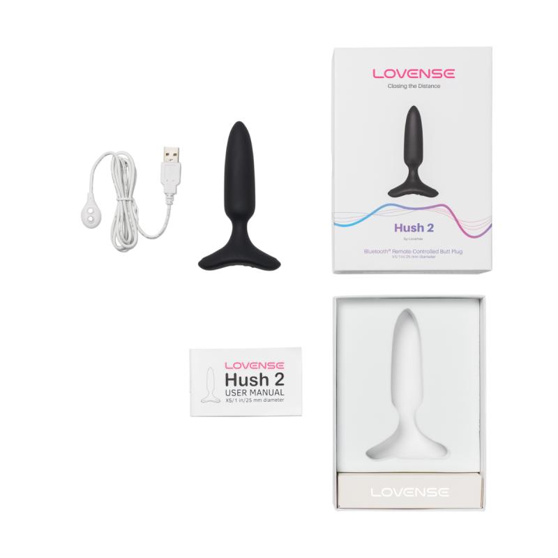 - Hush 2 Plug Anal Vibrant Avec Application - Noir 7