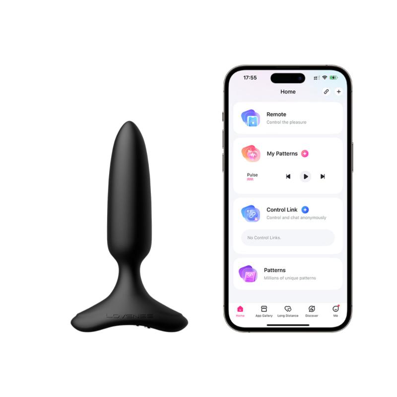 Lovense – Hush 2 Vibrationsbuttplug Mit App – Schwarz