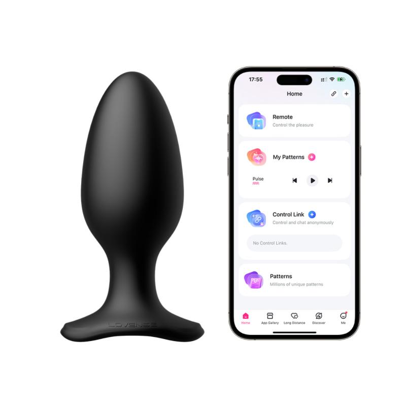 Lovense - Tapón Anal Vibrador Hush 2 - 57 Mm De Diámetro En Oferta Lovense - Hush 2 Buttplug Vibrante Con App - Negro