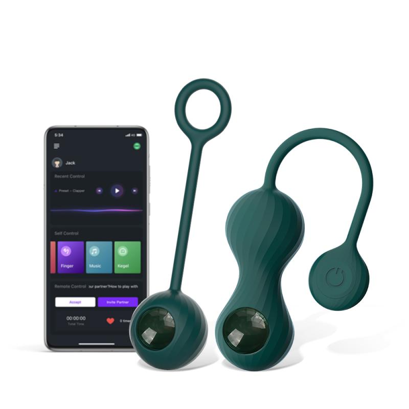 Image of Magic Motion - Duo Smart Kegel-Vibrator mit Gewichten - Grün