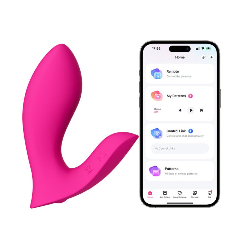 Lovense - Vibrador De Braga De Inserción Doble Flexer