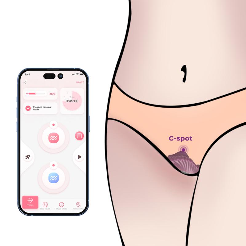 - PEARL App-Controlled Magnetic Panty Vibrator Purple 4