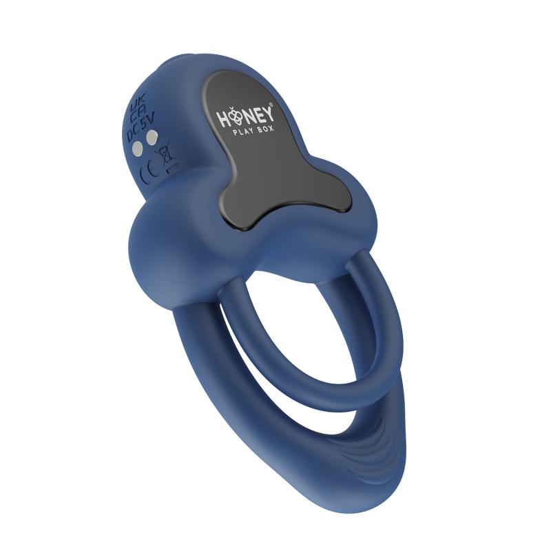 - Anello-Controlé par App Anneau Vibrant Double avec Stimulate 2