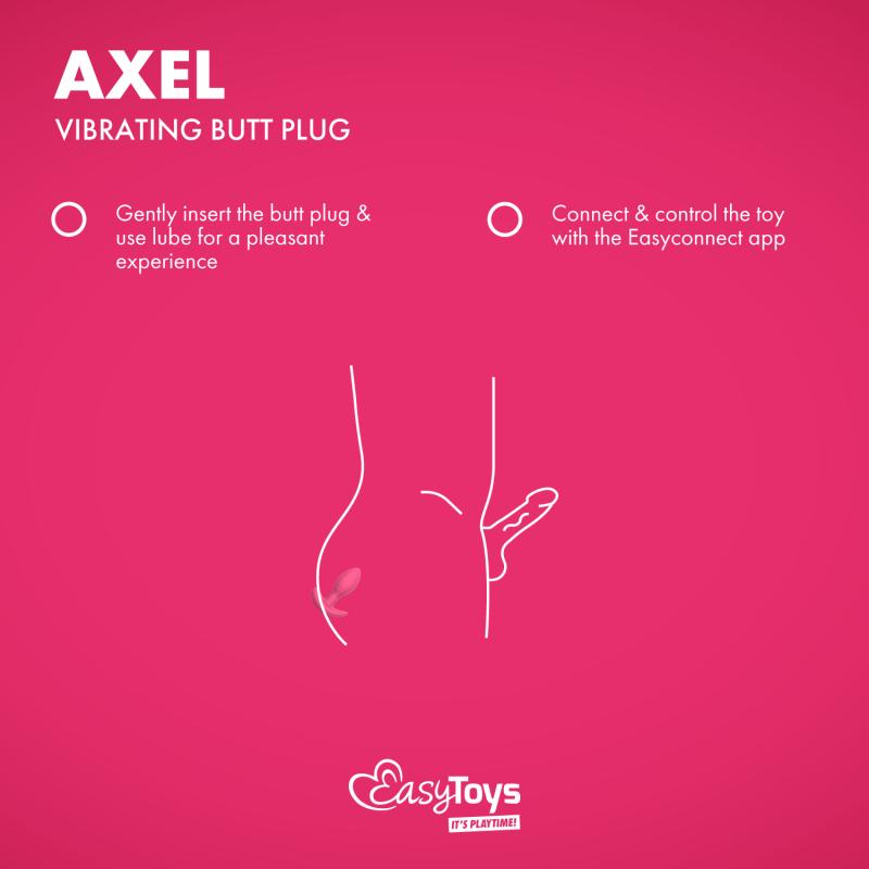 - Plug anal vibrant Axel contrôlé par application 5