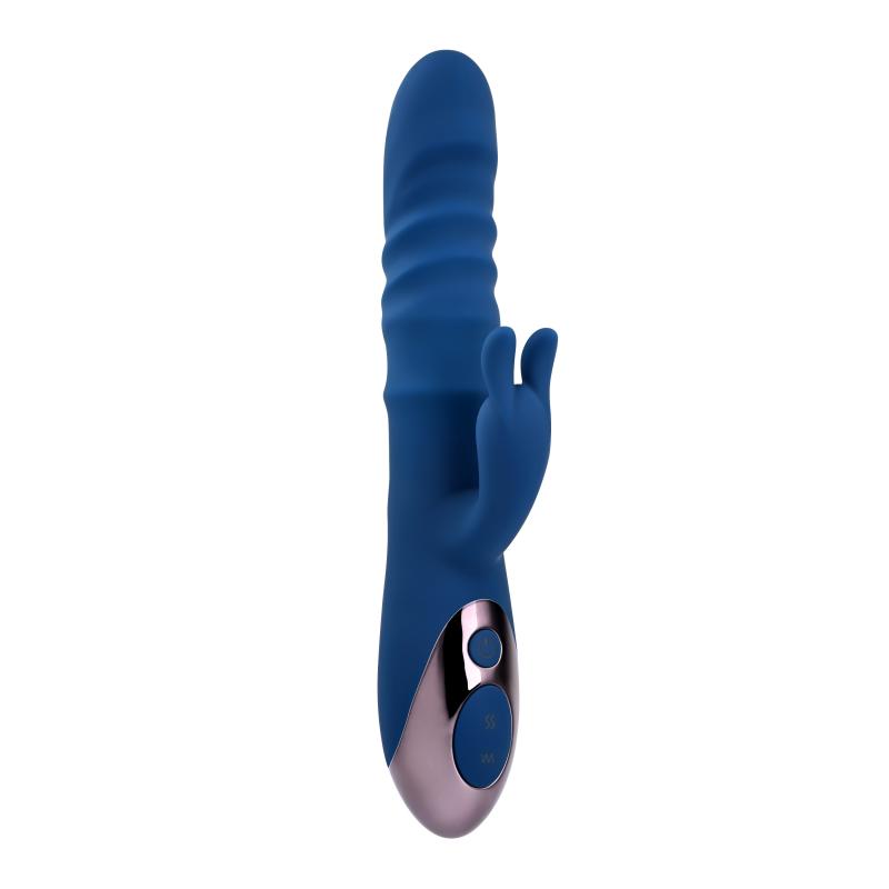 Evolved - Le Vibromasseur Lapin Ringer - Bleu Royal 2