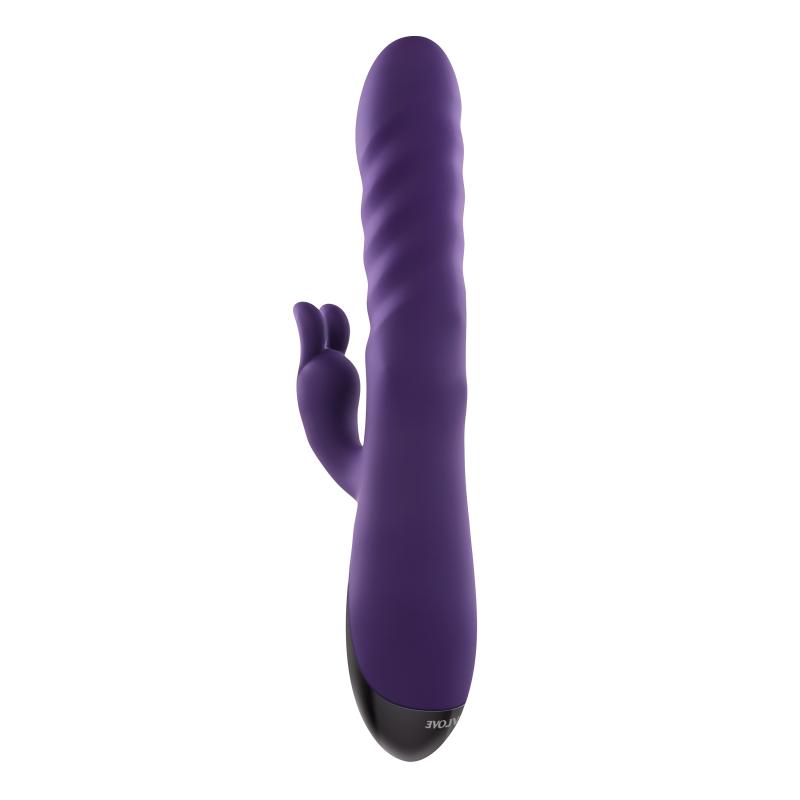 Evolved - Vibro rabbit va-et-vient, rotatif et vibrant - Violet 2