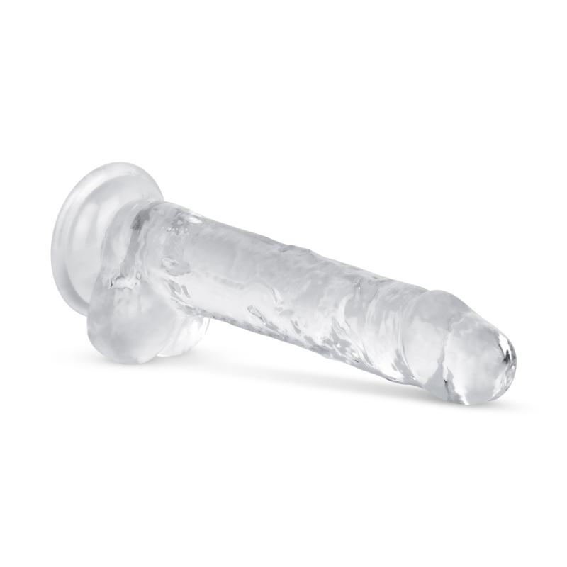 Godemiché en gel avec testicules - 17 cm 4