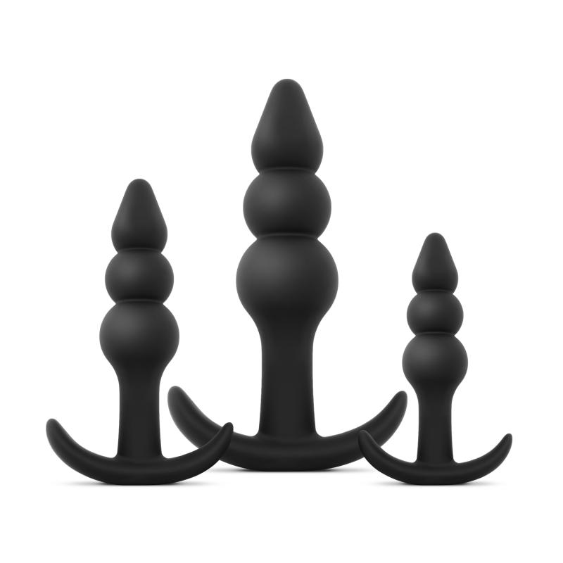 Easytoys - Butt Plug Trio - Schwarz