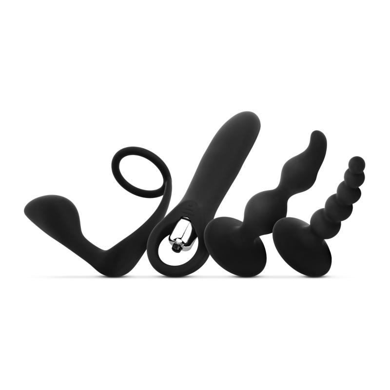 Easytoys - Ensemble de Jouets Anaux 4 Pièces - Noir 2