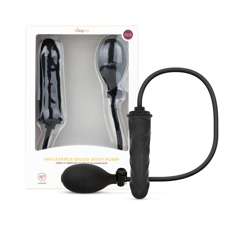 Anal Collection - Godemichet Gonflable avec Pompe 14,5 cm - Noir 5