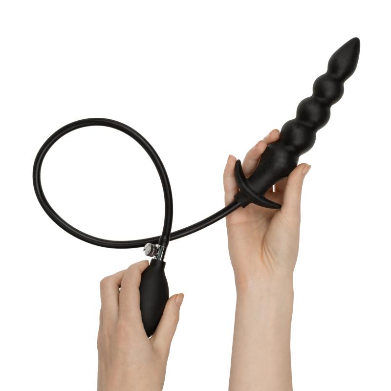 Anal Collection - Godemichet Gonflable avec Pompe 20 cm - Noir 3