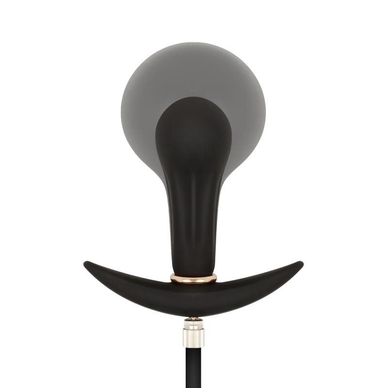 Anal Collection - Plug Anal Gonflable avec Pompe 8 cm - Noir 2