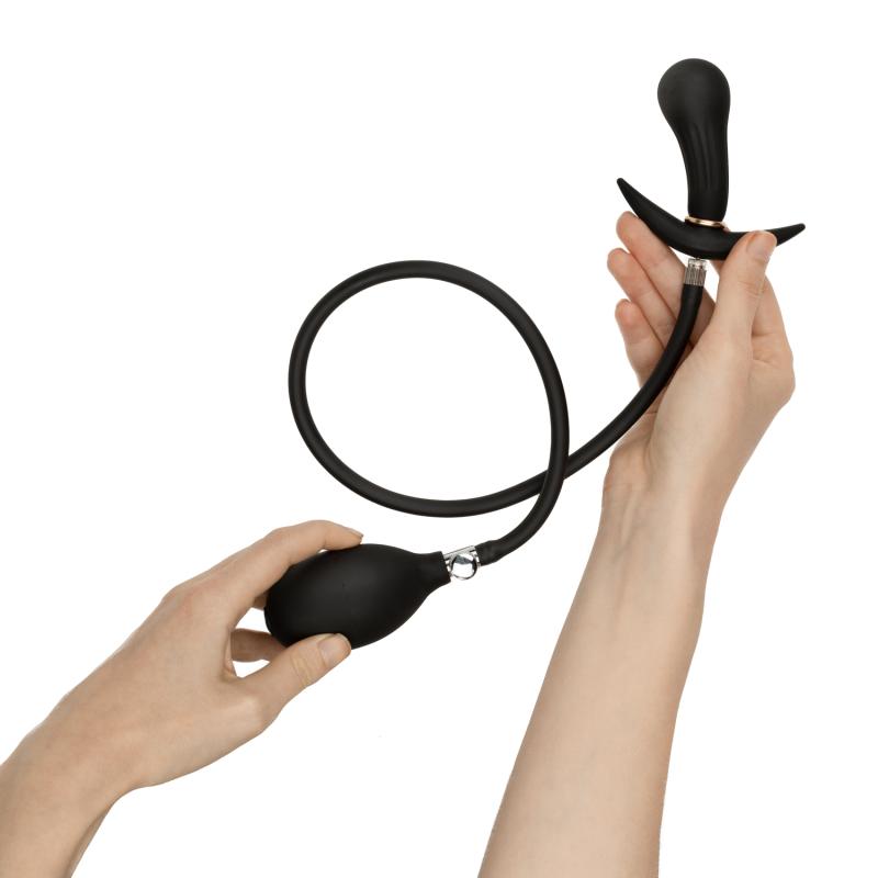 Anal Collection - Plug Anal Gonflable avec Pompe 8 cm - Noir 3
