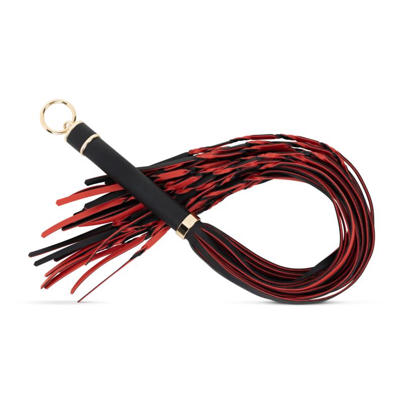 Easytoys Fetish – Flogger 64 cm – Rot und Schwarz