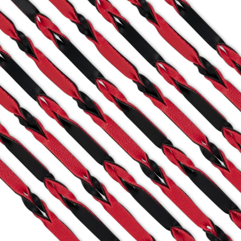 Fetish Collection - Flogger 64 cm - Rouge et Noir 5