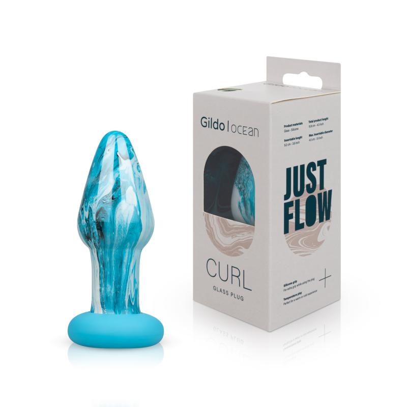 Image of Gildo - Ocean Curl Glas-Analplug