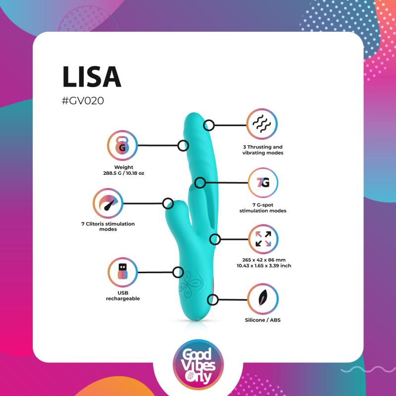 Thumbnail - Good Vibes Only - Lisa Stoßender Rabbit-Vibrator mit G-Punkt-Stimulator