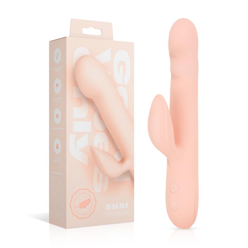 Good Vibes Only – Stoßender Vibrator – Weiches Silikon – Rosa