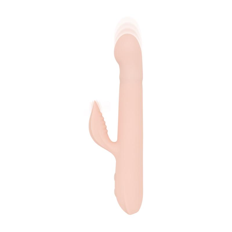 - Vibromasseur Poussant - Silicone Doux - Rose 2