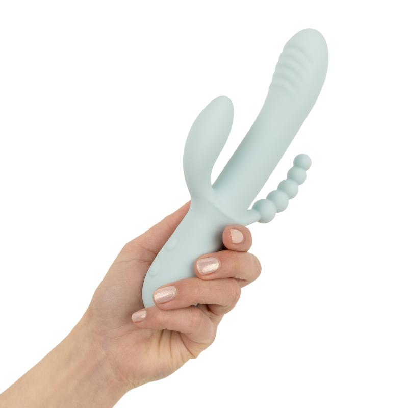 Thumbnail - Good Vibes Only - Triple Stimulation Vibe - Soft Silicone - Blau