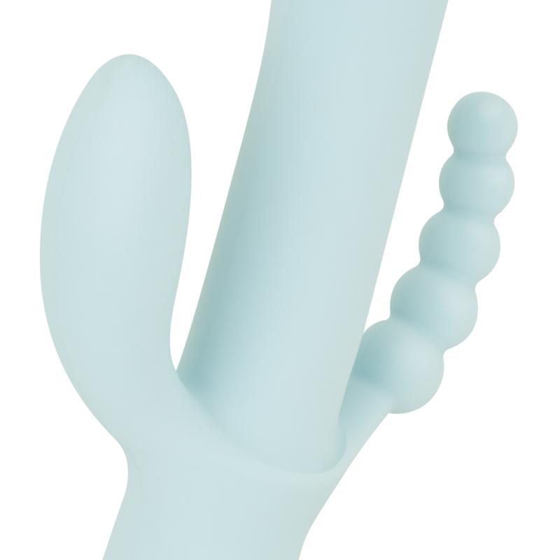 - Triple Stimulation Vibe - Soft Silicone - Bleu 4