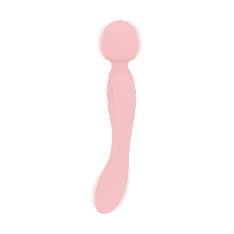 - Vibromasseur Baguette Double Face - Soft Silicone - Rose 2
