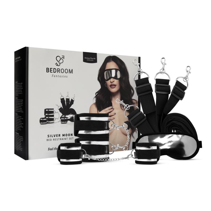 Image of Bedroom Fantasies - Silver Moon Fantasy Play Kit - Bed restraint