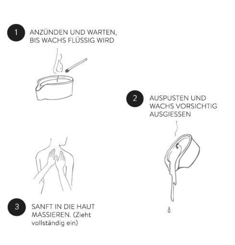 – Bougie de Massage – Vanille & Crème de Cacao 3