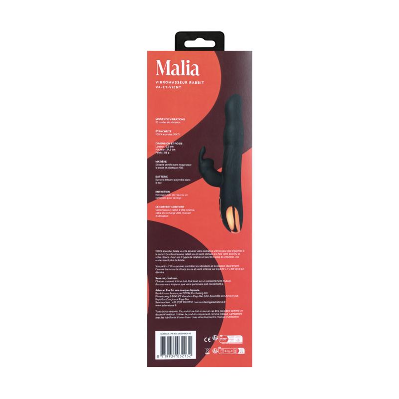 - Vibromasseur rabbit va-et-vient 