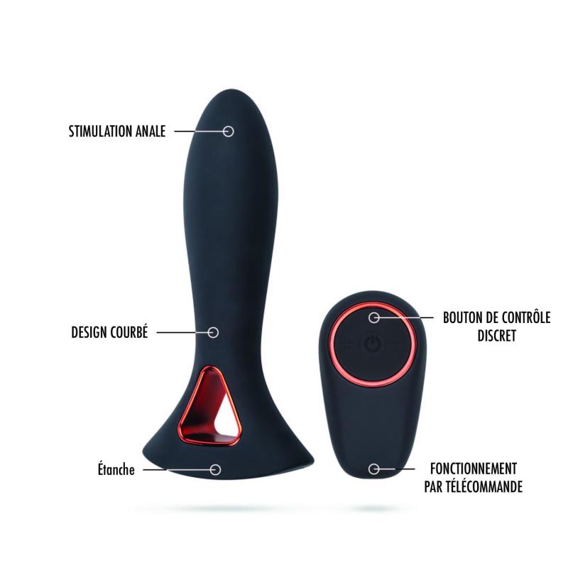 Image of Lieberté »Charlie« Analplug mit Vibration & Fernbedienung