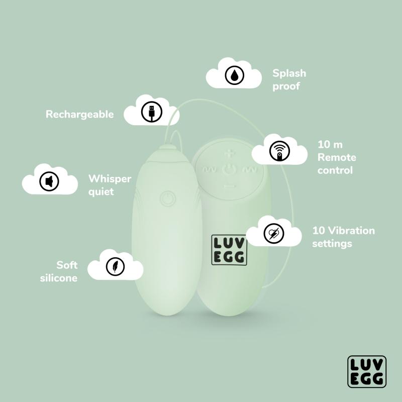 - Œuf Vibrant avec télécommande - Vert 4