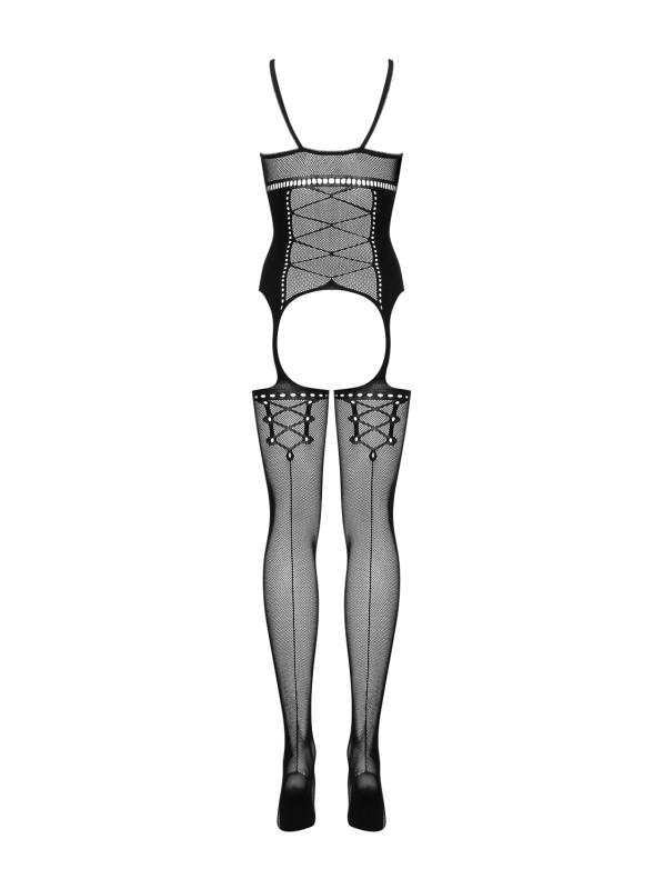 Thumbnail - Bodystocking mit Strumpfhaltern im Bodysuit-Design