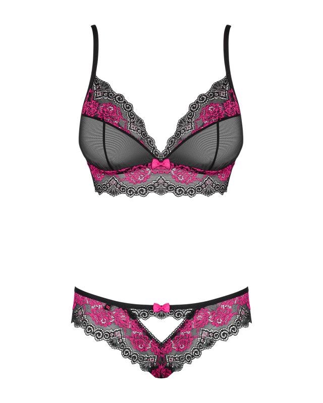 - Ensemble soutien-gorge 2 pièces Tulia - Noir/Rose 6
