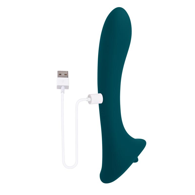  - Vibrateur Point G True Indulgence - Vert 5