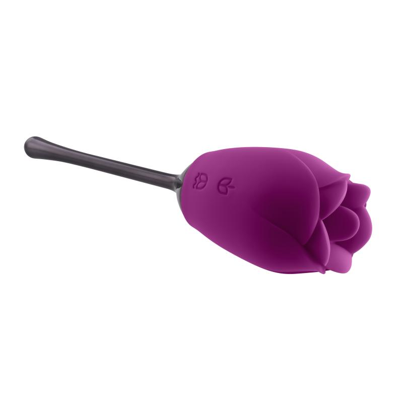 Petal Vibrator 1 Petal Vibrator Lila/Schwarz | Rosen- & Zungenvibrator Playboy | RaiX