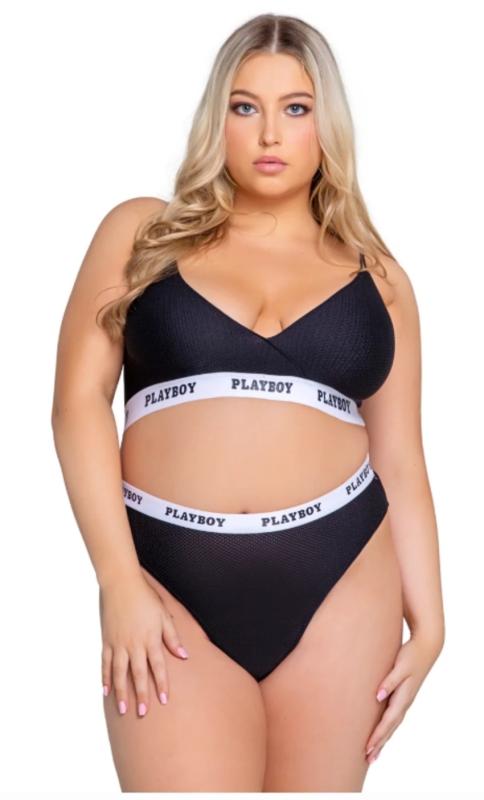 Playboy Lingerie - Lifestyle 2-Teiliges Set Curvy - Schwarz